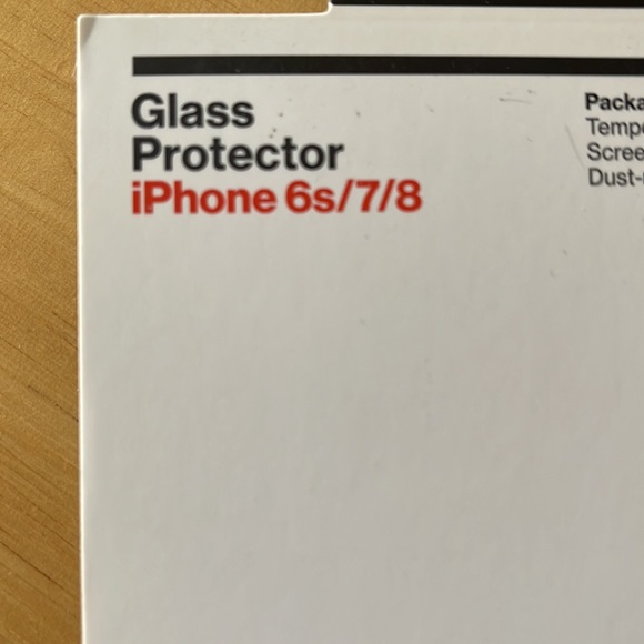 iPhone 6s 7 8 Tempered Glass Screen Protector, NIB Verizon - Picture 2 of 5